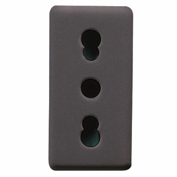 Priza, Gewiss, standard italian, 1M, 16A, system negru, GW21203 Priza, Gewiss, standard italian, 1M, 16A, system negru, GW21203