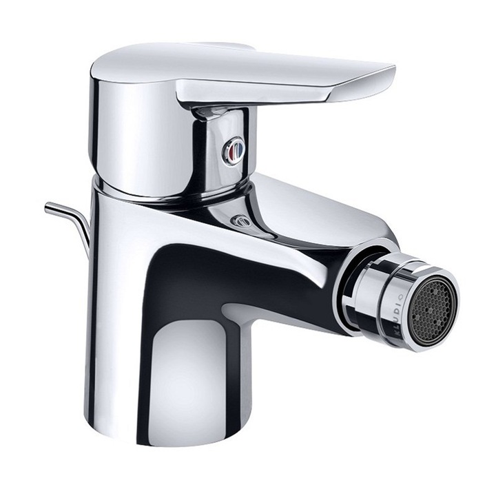 Kludi D-Vise 44KL0932 bidé keverő, szeleppel, egykaros, kerámiapatron, levegőztető, 7 l / perc, króm