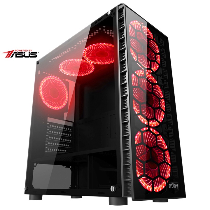 Sistem Desktop PC Serioux Powered by ASUS cu procesor AMD Ryzen™ 7 5700G pana la 4.60GHz, 8GB DDR4, 500GB SSD M.2 PCIe, Wi-Fi, Radeon™ Graphics 8, No OS