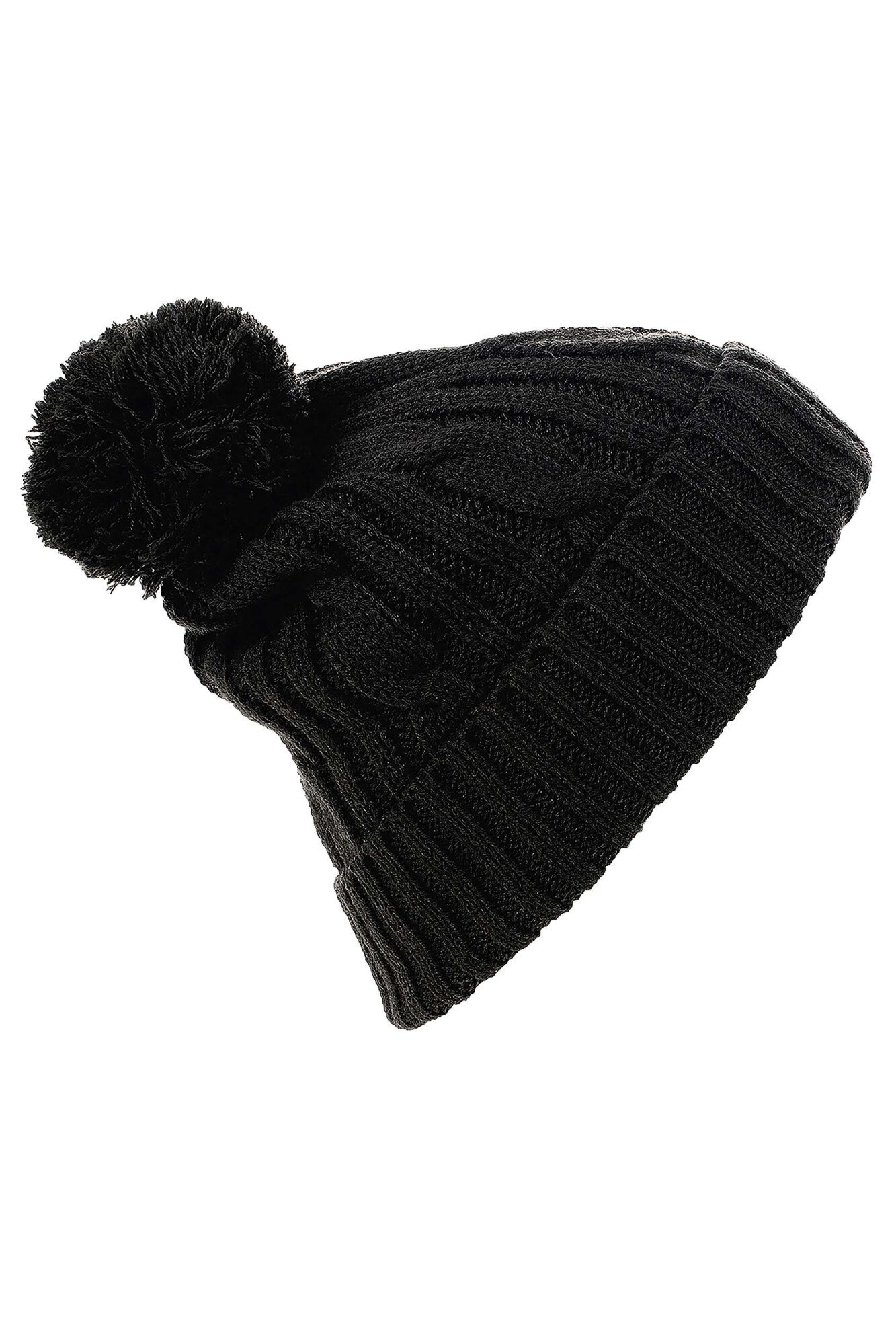 Caciulia Sol's Barney unisex Pom Pom beanie, negru