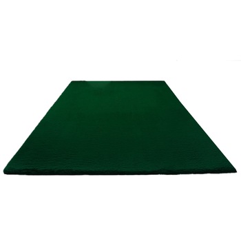Covor Plusat, EGO-Rabbit, Green, 3 cm grosime, spate Anti-Derapant, 120x170 cm, microfibra de matase Covor Plusat, EGO-Rabbit, Green, 3 cm grosime, spate Anti-Derapant, 120x170 cm, microfibra de matase
