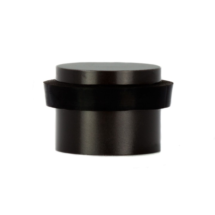 Opritor de usa, instalare autoadeziva, otel inoxidabil, finisaj negru, 24x21mm, Evi Herrajes, 040163NG