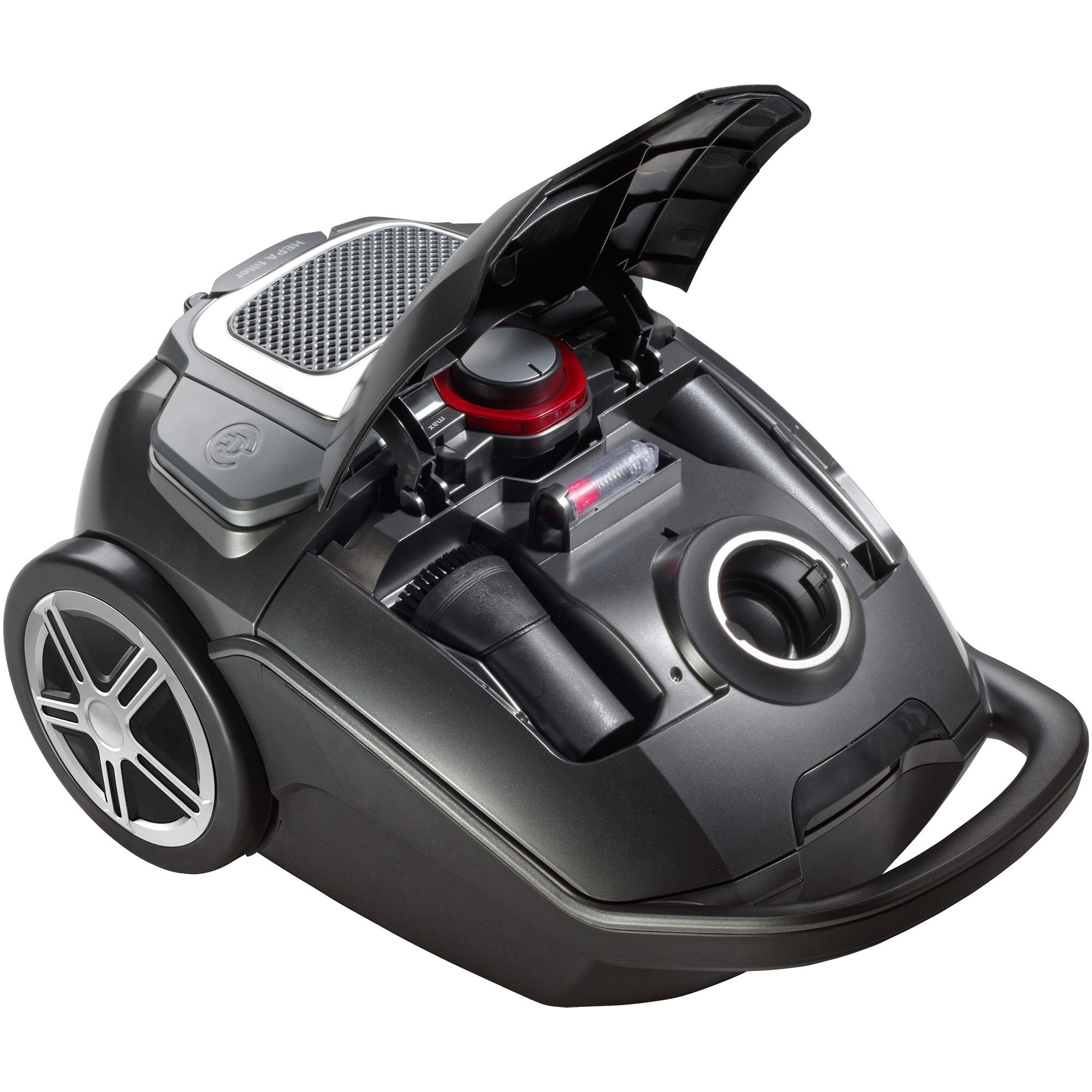 Aspirator cu sac Concept VP8290, 700W, Sac 3 L, tub telescopic, nivel zgomot 67 db, lungime cablu alimentare 10m, Hepa 13, Perie Parchet, Perie Animale, 4A