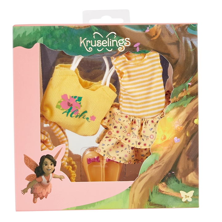 Queen baba ruhakészlet, Kruselings Doll, Multicolor