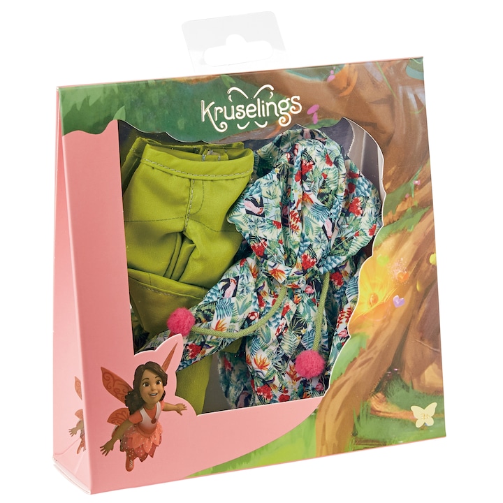 Trópusi baba ruhakészlet, Kruselings Doll, Multicolor