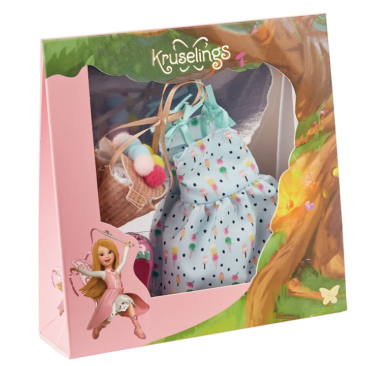 Vera baba ruhakészlet, Kruselings Doll, Multicolor