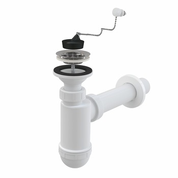 Sifon lavoar DN40 cu sita din otel inoxidabil DN63, AlcaPlast A41R Sifon lavoar DN40 cu sita din otel inoxidabil DN63, AlcaPlast A41R