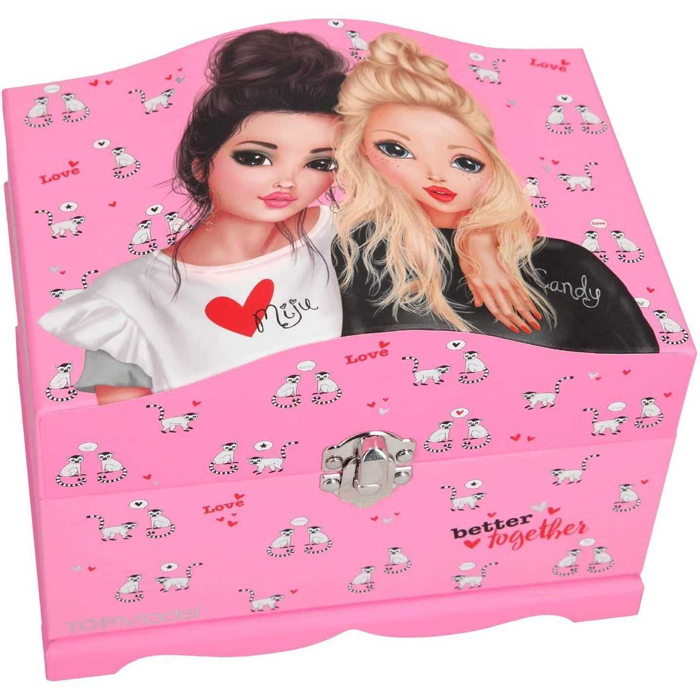 Cutie Bijuterii cu luminite Roz Miju and Candy, Depesche, Roz