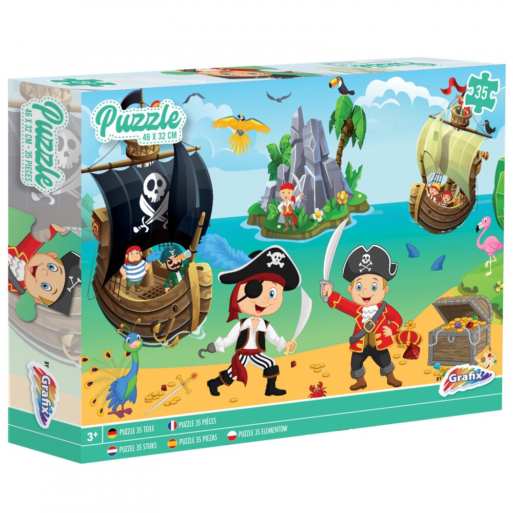 Puzzle , 35 piese, Pirati, Grafix