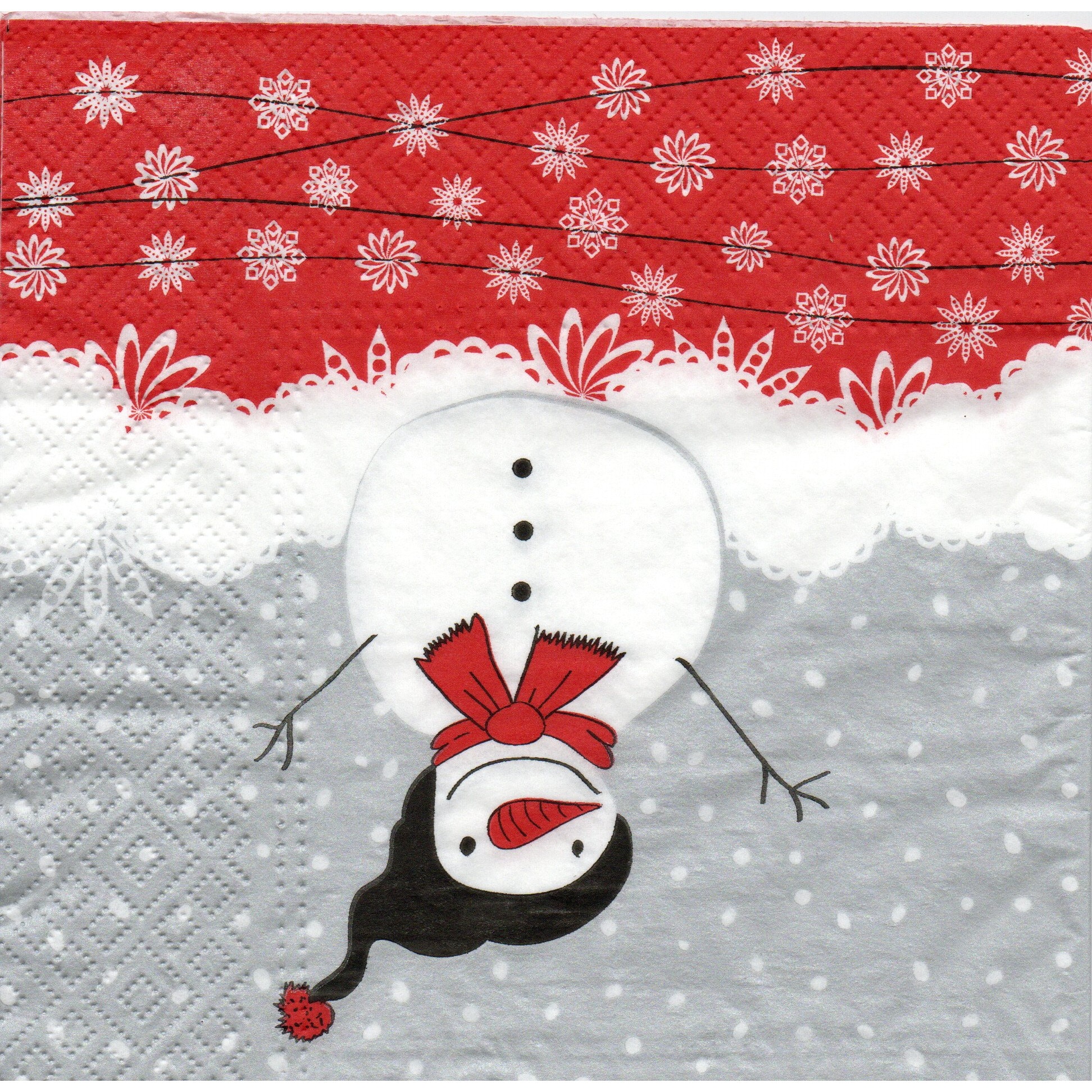 Servetele de Craciun Decorative Pachet de Masa 20 Buc Om de Zapada Fular Rosu