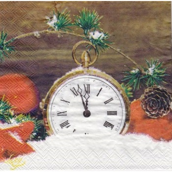 Servetele de Craciun Decorative Pachet de Masa 20 Buc Ceasul Mosului Servetele de Craciun Decorative Pachet de Masa 20 Buc Ceasul Mosului