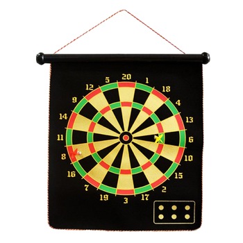Tabla magnetica de darts, 47 cm, textil, neagra Tabla magnetica de darts, 47 cm, textil, neagra