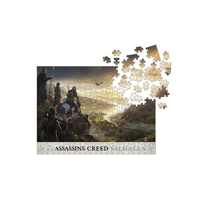 Пъзел Assassin's Creed Valhalla Raid Planning, 1000 части, 51x69 см, черен