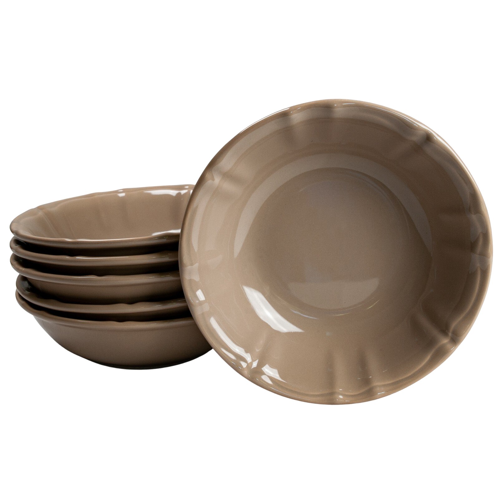 Set 6 boluri moderne, Cesiro, 350 ml, Maro Caramelizat