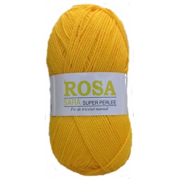 Pachet fir tricotat Rosa Sara, 5 bobine, cod 32, acril 100%, 500 g/pachet, culoarea galben banana Pachet fir tricotat Rosa Sara, 5 bobine, cod 32, acril 100%, 500 g/pachet, culoarea galben banana