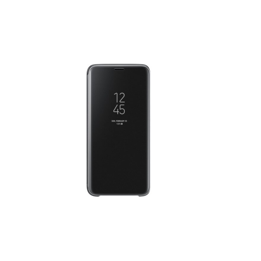 Husa Clearview flip, pentru Huawei P30 Lite, Negru