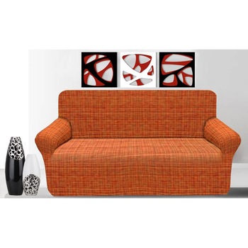 Husa Canapea Fanny, 3 Locuri, Exstensibila 170-250 cm, Portocaliu, 50% Bumbac Husa Canapea Fanny, 3 Locuri, Exstensibila 170-250 cm, Portocaliu, 50% Bumbac