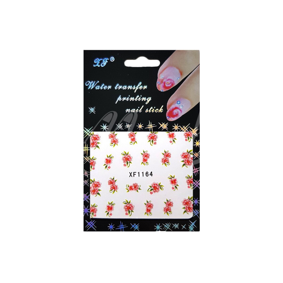 Tatuaj sticker cu efect acrilic, MoonbasaNails, XF1164, Multicolor