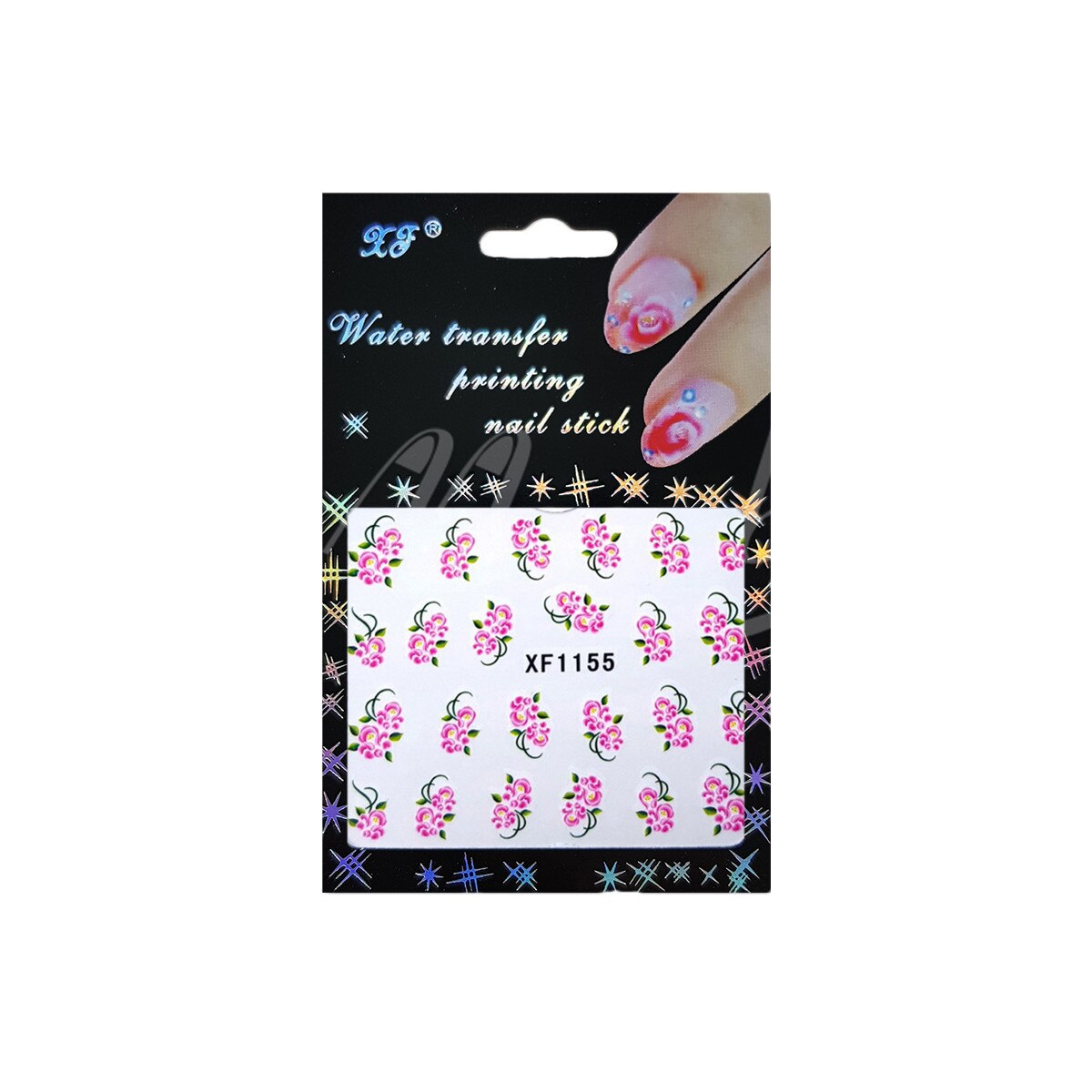 Tatuaj sticker cu efect acrilic, MoonbasaNails, XF1155, Multicolor