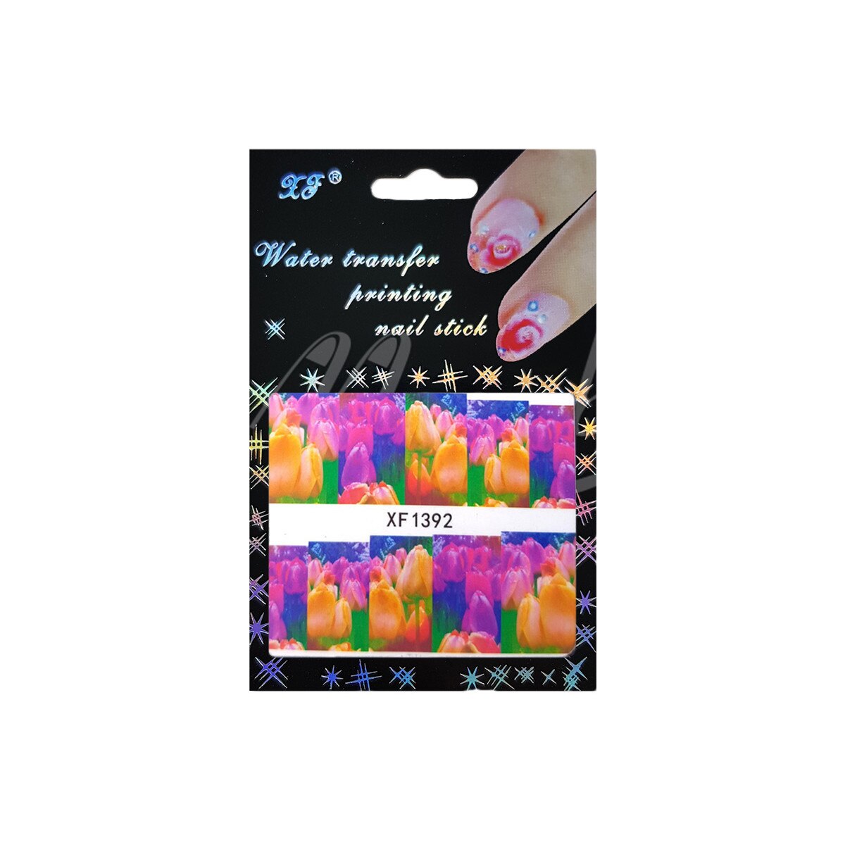 Tatuaj sticker cu efect acrilic, MoonbasaNails, XF1392, Multicolor