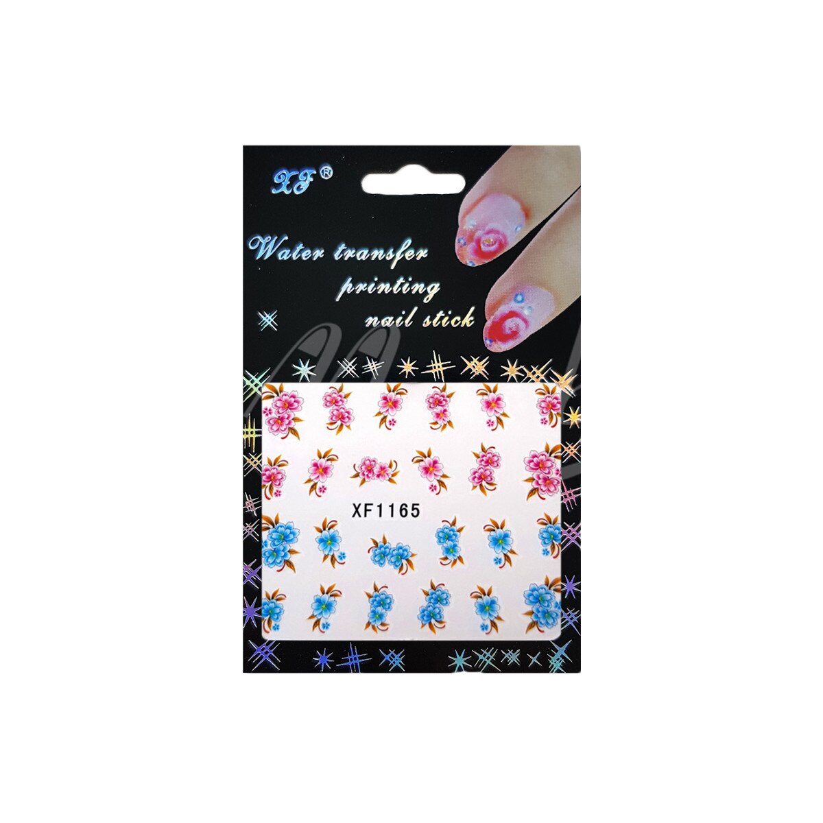 Tatuaj sticker cu efect acrilic, MoonbasaNails, XF1165, Multicolor