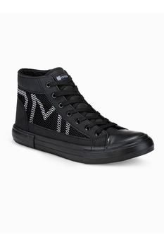 Tenisi inalti barbati T353 - negru, Negru Tenisi inalti barbati T353 - negru, Negru