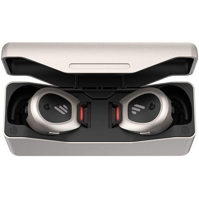 Casti fara fir In Ear, Edifier TWS NB, Bluetooth 5.0, Anulare zgomot, Gri/Negru