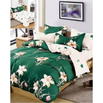 Set Lenjerie Finet Satinat, 6 Piese, Pat 2 Persoane, Elegant Pucioasa, Camelia, FNM-241 Set Lenjerie Finet Satinat, 6 Piese, Pat 2 Persoane, Elegant Pucioasa, Camelia, FNM-241