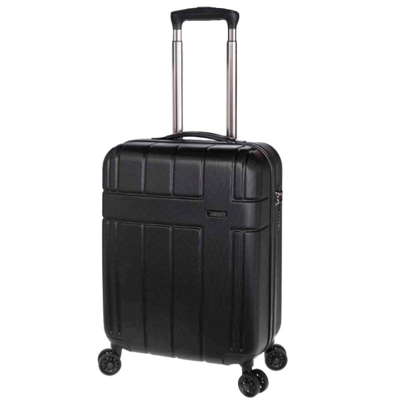 Troler Mare, Extensibil, Stelxis, ABS, 4 Roti Duble, Cifru TSA, ST 530, 76 cm, Negru