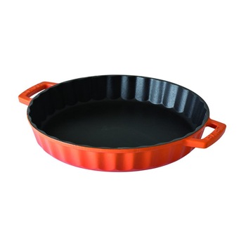 Tava rotunda fonta, 30 cm/2,72 l, portocaliu - LAVA Tava rotunda fonta, 30 cm/2,72 l, portocaliu - LAVA