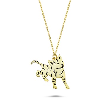 Colier argint 925 pisicuta placat cu aur - Be Nature CTU0093 Colier argint 925 pisicuta placat cu aur - Be Nature CTU0093