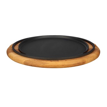 Tava pizza/clatite, cu suport lemn, 28 cm - LAVA Tava pizza/clatite, cu suport lemn, 28 cm - LAVA