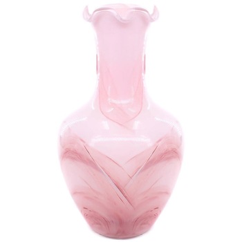 Vaza Irene Rosa din Sticla de Murano, 27 cm, Millefiori Vaza Irene Rosa din Sticla de Murano, 27 cm, Millefiori