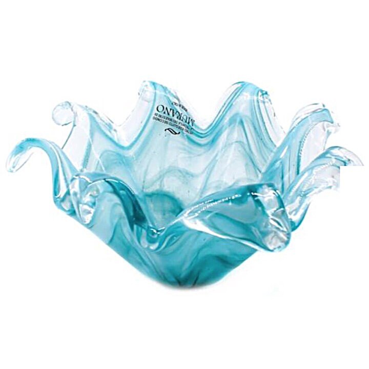 Bol decorativ Iris din sticla de Murano, Ø 27 cm, Millefiori