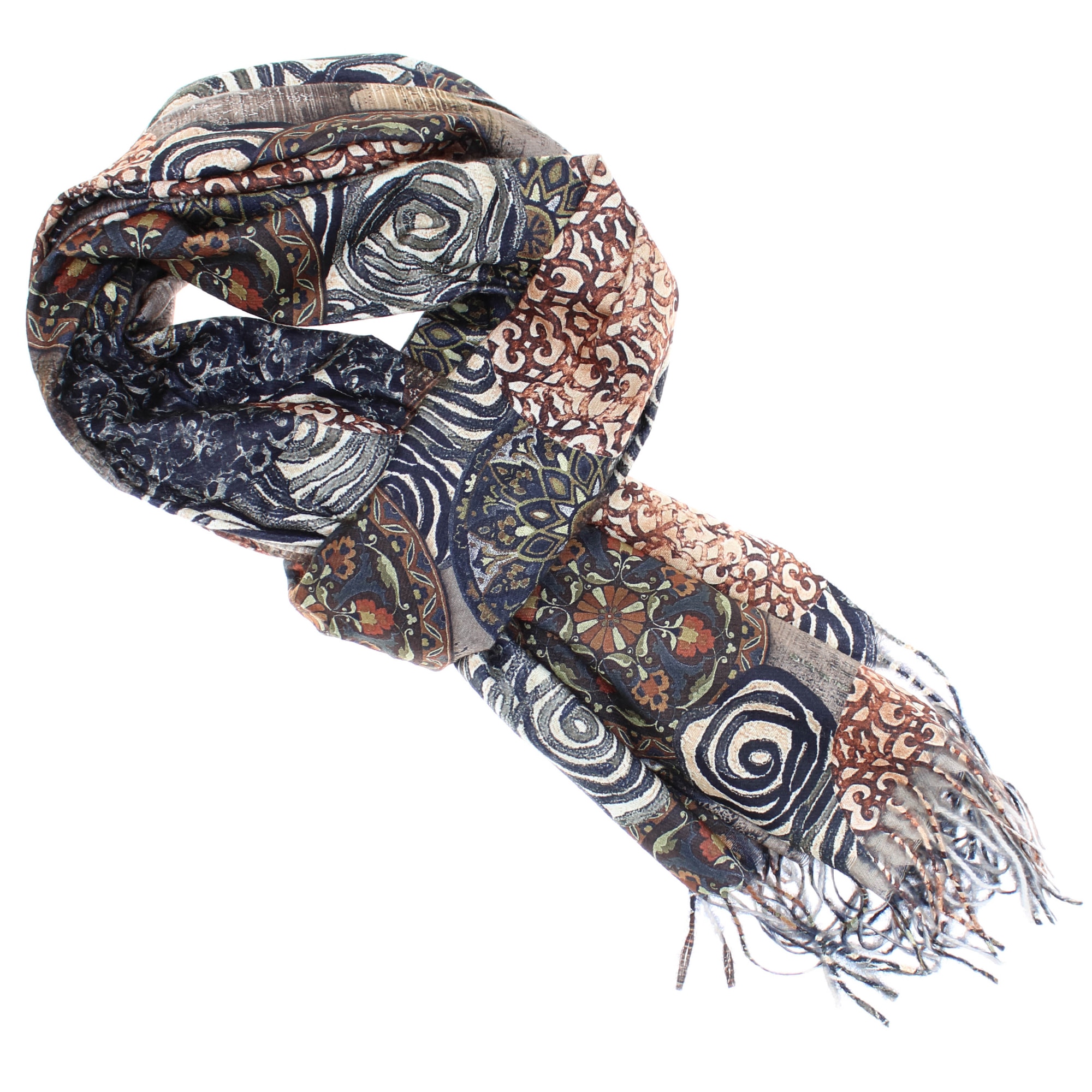 Esarfa de dama, 100% casmir, Gri, cu doua fete, 190 x 70 cm - ES762