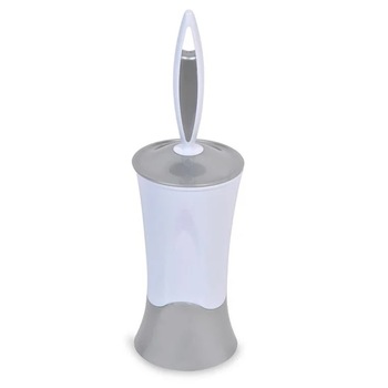 Perie de Wc Fmp, Plastic, Alb/Gri, 38x12 cm Perie de Wc Fmp, Plastic, Alb/Gri, 38x12 cm