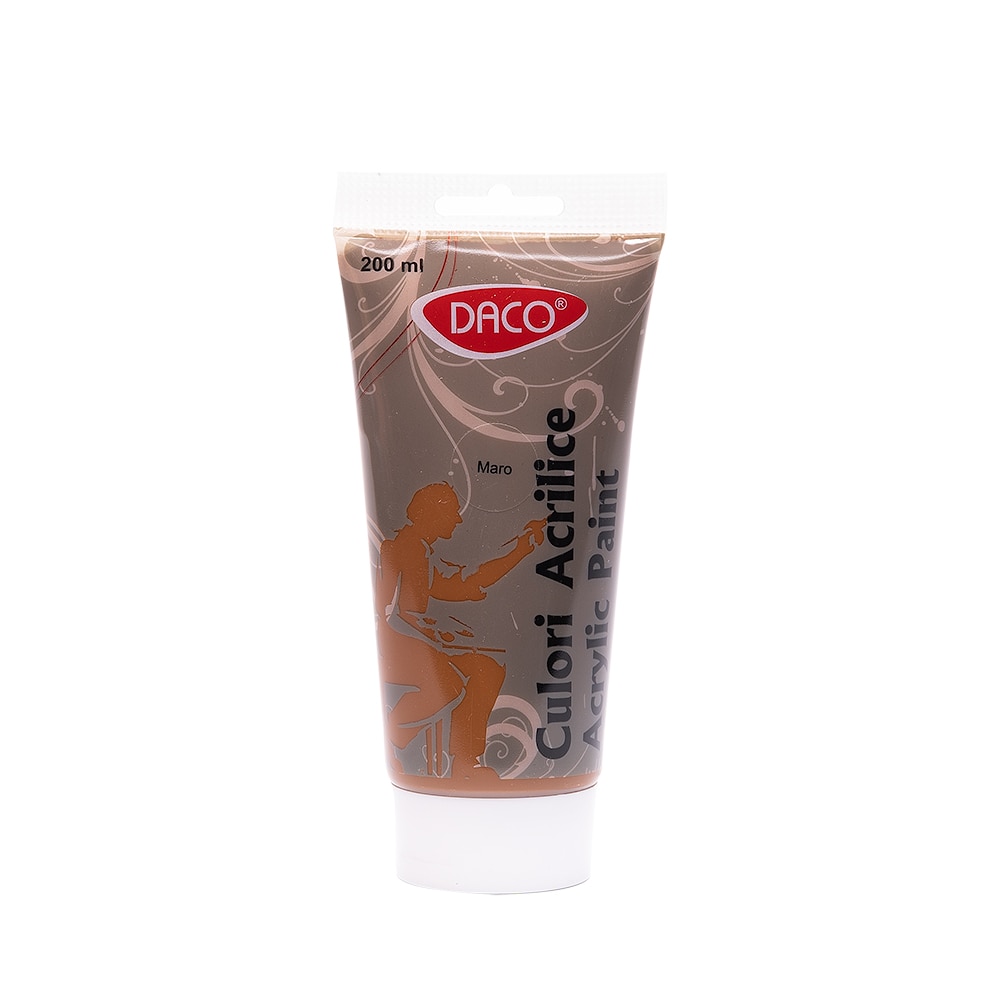 Vopsea acril, Daco, 200 ml, Maro