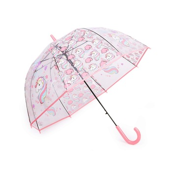 Umbrela pentru fetite, model cu Unicorn, multicolor Umbrela pentru fetite, model cu Unicorn, multicolor