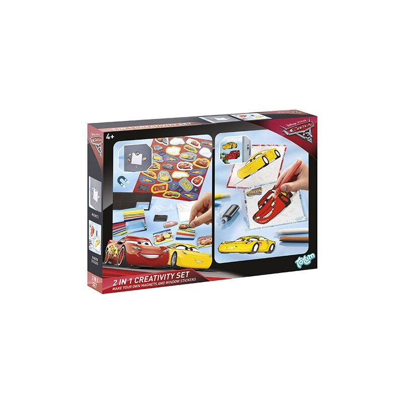 Set creatie 2 in 1 Cars, Totum