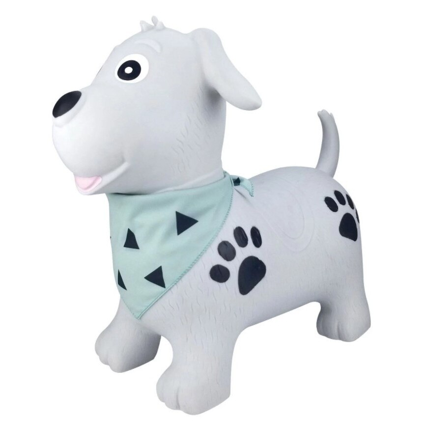 Catel gonflabila din cauciuc, Zola®, alb cu negru, cu esarfa, 53x25x45 cm