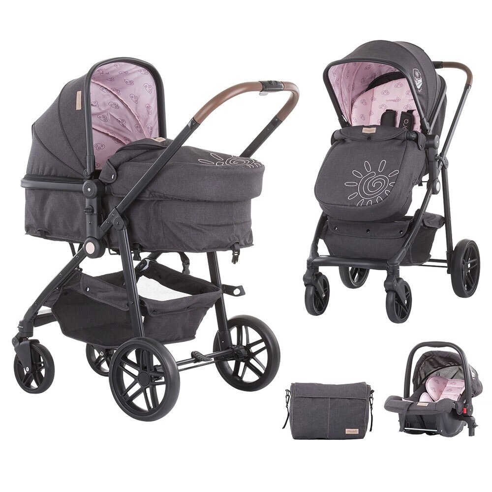 Carucior Chipolino Adora 3 in 1 pink