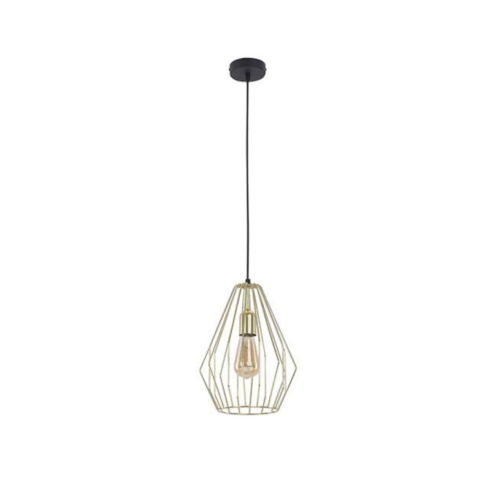 Златна висяща лампа Brylant Wiszaca 1 крушка, златен цвят, E27-60w