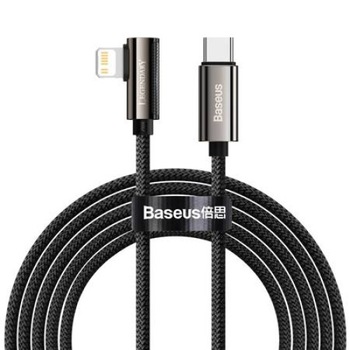 Cablu de date, Baseus Legedary, USB-C la Lightning, Quick Charge, PD, 20W, Lungime 2 m, 480 Mb/s, Negru, Ideal pentru gaming, Tip snur acoperit cu nailon Cablu de date, Baseus Legedary, USB-C la Lightning, Quick Charge, PD, 20W, Lungime 2 m, 480 Mb/s, Negru, Ideal pentru gaming, Tip snur acoperit cu nailon