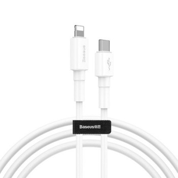 Cablu de date, Baseus Mini Series, CATLSW-02, USB-C la Lightning, Quick Charge, PD, 18W, Lungime 1m, Viteza transfer 480 Mb/s, Alb Cablu de date, Baseus Mini Series, CATLSW-02, USB-C la Lightning, Quick Charge, PD, 18W, Lungime 1m, Viteza transfer 480 Mb/s, Alb
