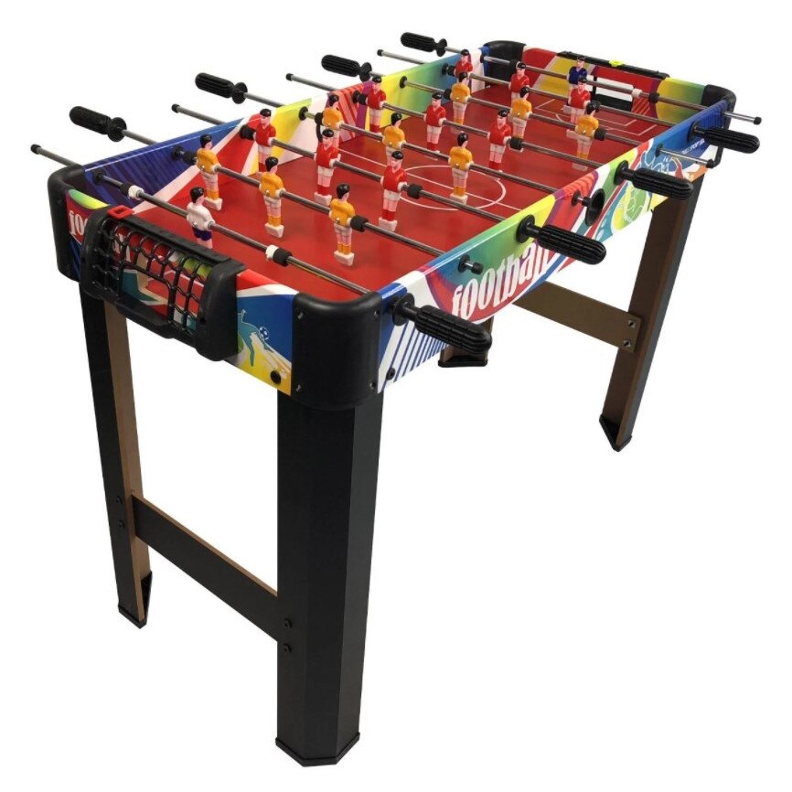 Masa de fotball, Zola®, neagra, din lemn, cu picioare, 98x42x63