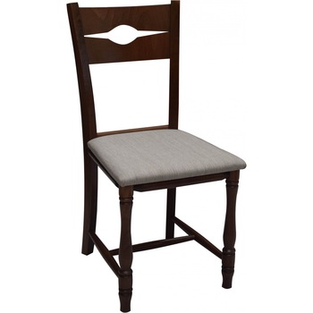 Scaun pentru sufragerie Sani Venera, Masiv fag, 41x88x41 cm,Nuc Scaun pentru sufragerie Sani Venera, Masiv fag, 41x88x41 cm,Nuc