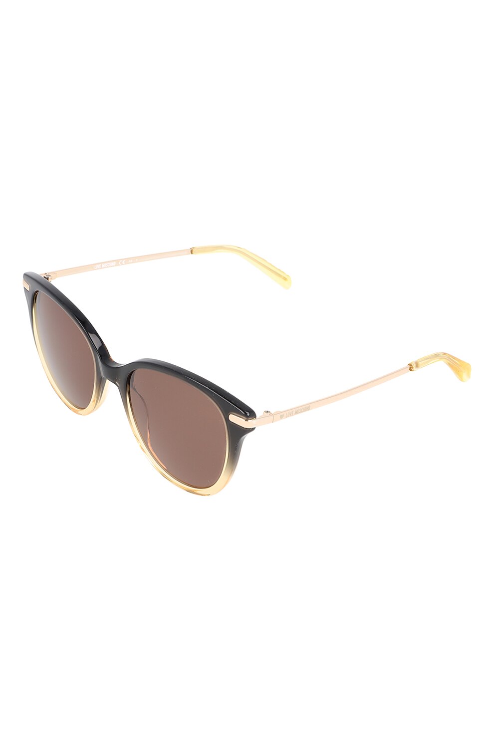 Love Moschino, Ochelari de soare cu detaliu logo, auriu rose, 51-18-140 Standard