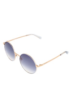 Love Moschino, Ochelari de soare rotunzi cu lentile in degrade, Auriu, 55-19-140 Standard Love Moschino, Ochelari de soare rotunzi cu lentile in degrade, Auriu, 55-19-140 Standard