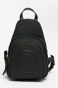 U.S. Polo Assn., Rucsac de piele ecologica cu barete convertibile, Negru U.S. Polo Assn., Rucsac de piele ecologica cu barete convertibile, Negru