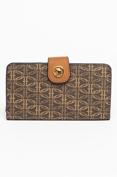 U.S. Polo Assn., Portofel cu model si compartiment pentru telefon, Maro U.S. Polo Assn., Portofel cu model si compartiment pentru telefon, Maro